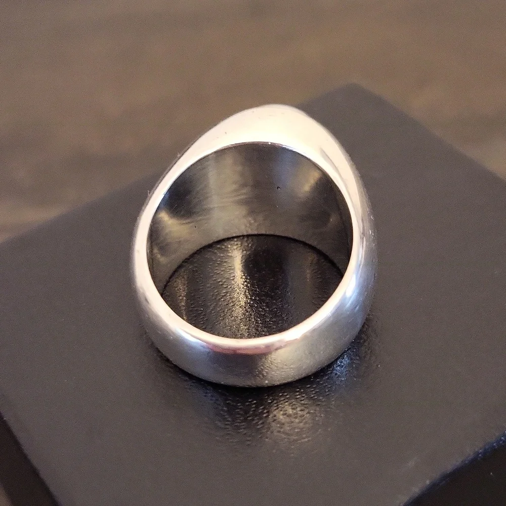 Solid Sterling Silver Cultured Pearl Gypsy Mounted Ring